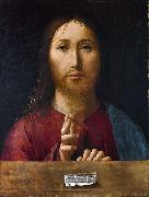 Antonello da Messina Christ Blessing oil